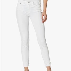 Jcrew toothpick skinny white jeans